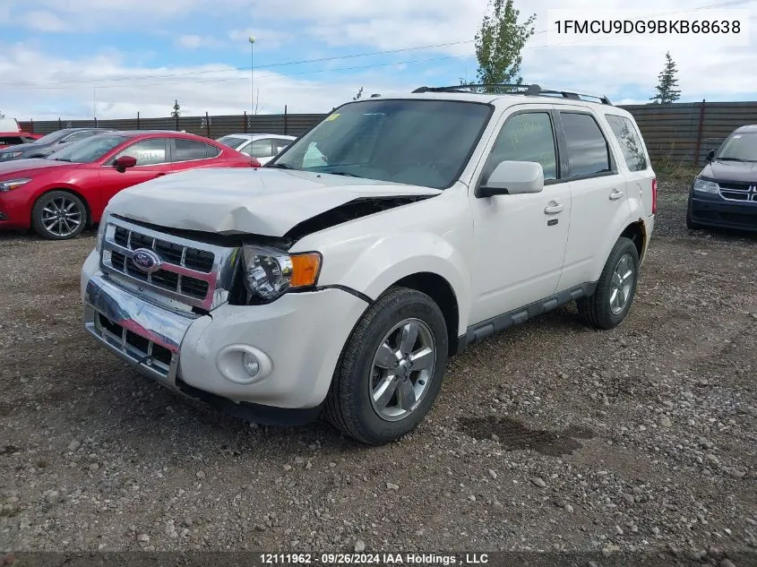 2011 Ford Escape Xlt VIN: 1FMCU9DG9BKB68638 Lot: 12111962