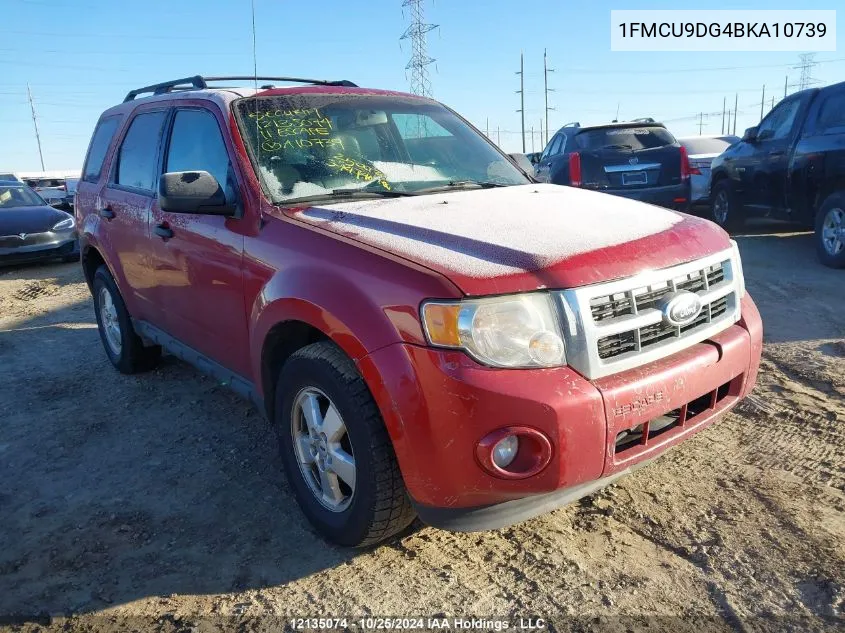 2011 Ford Escape Xlt VIN: 1FMCU9DG4BKA10739 Lot: 12135074