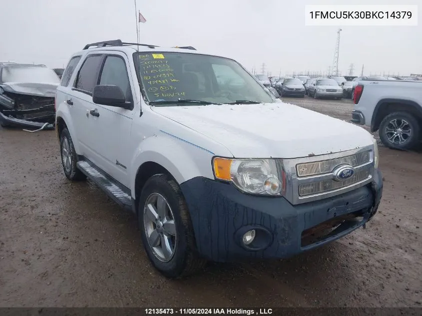 1FMCU5K30BKC14379 2011 Ford Escape Hybrid