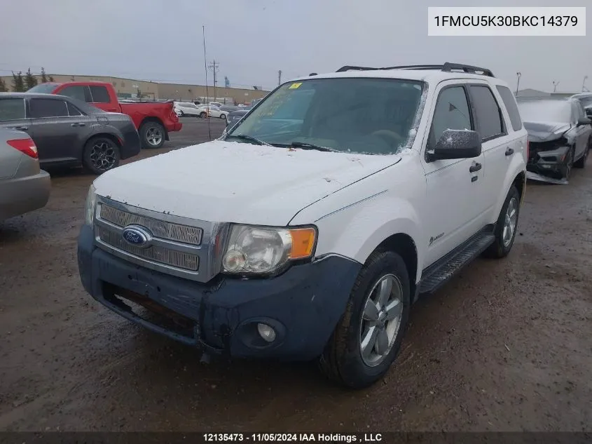 1FMCU5K30BKC14379 2011 Ford Escape Hybrid