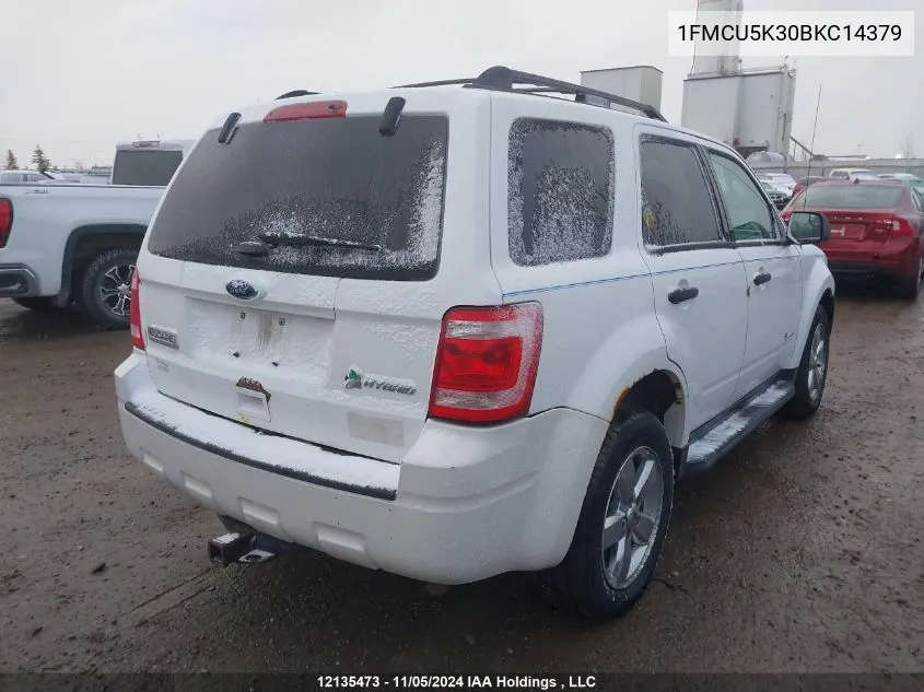 1FMCU5K30BKC14379 2011 Ford Escape Hybrid