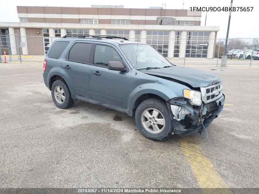 2011 Ford Escape Xlt V6 VIN: 1FMCU9DG4BKB75657 Lot: 20183067