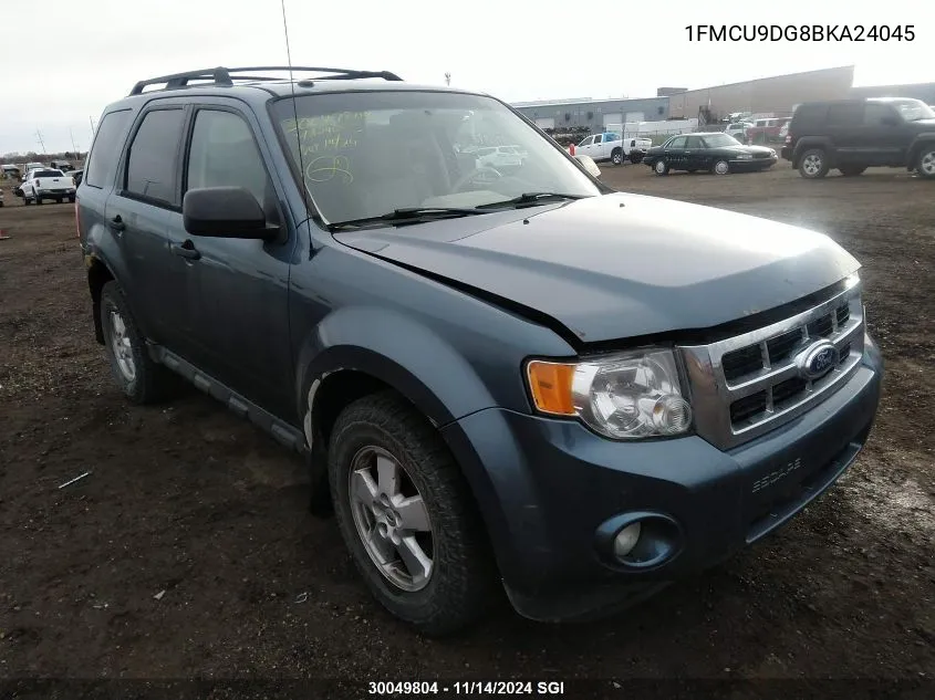 2011 Ford Escape Xlt VIN: 1FMCU9DG8BKA24045 Lot: 30049804