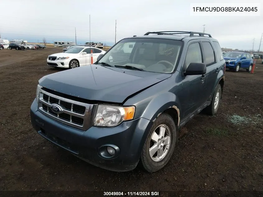 2011 Ford Escape Xlt VIN: 1FMCU9DG8BKA24045 Lot: 30049804