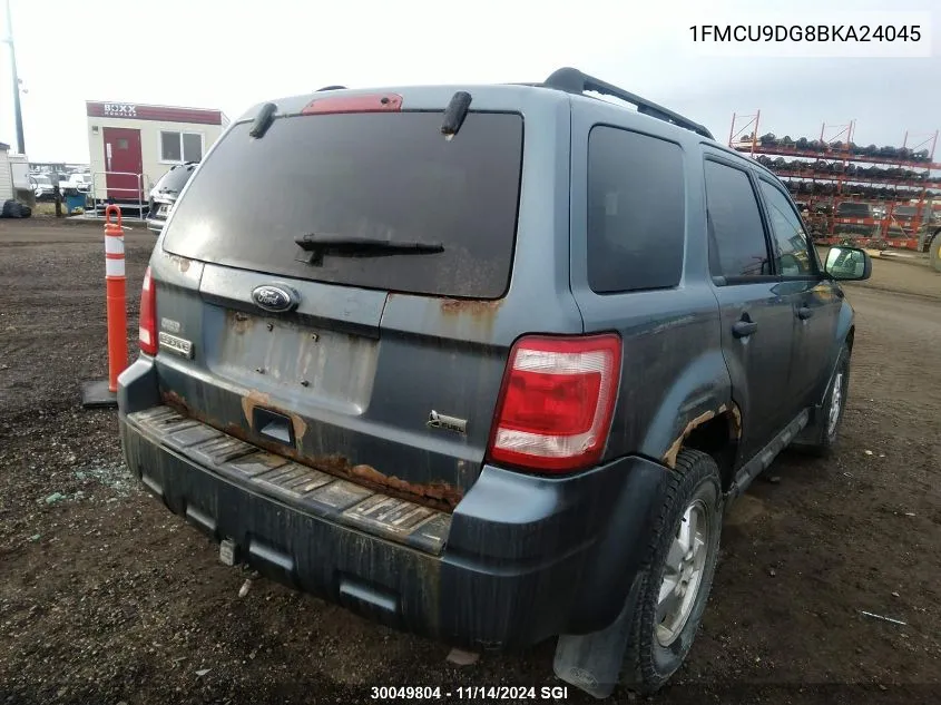 2011 Ford Escape Xlt VIN: 1FMCU9DG8BKA24045 Lot: 30049804