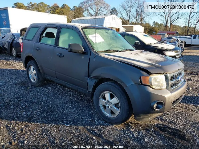 2011 Ford Escape Xls VIN: 1FMCU0C76BKB88472 Lot: 38627558