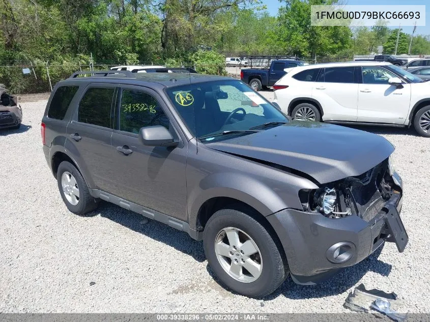 2011 Ford Escape Xlt VIN: 1FMCU0D79BKC66693 Lot: 39338296