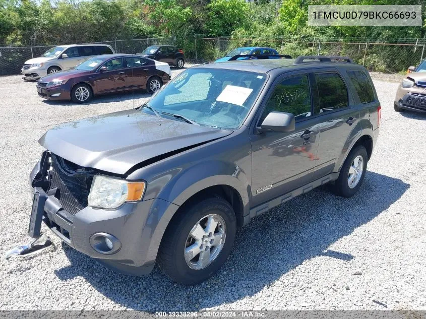 2011 Ford Escape Xlt VIN: 1FMCU0D79BKC66693 Lot: 39338296