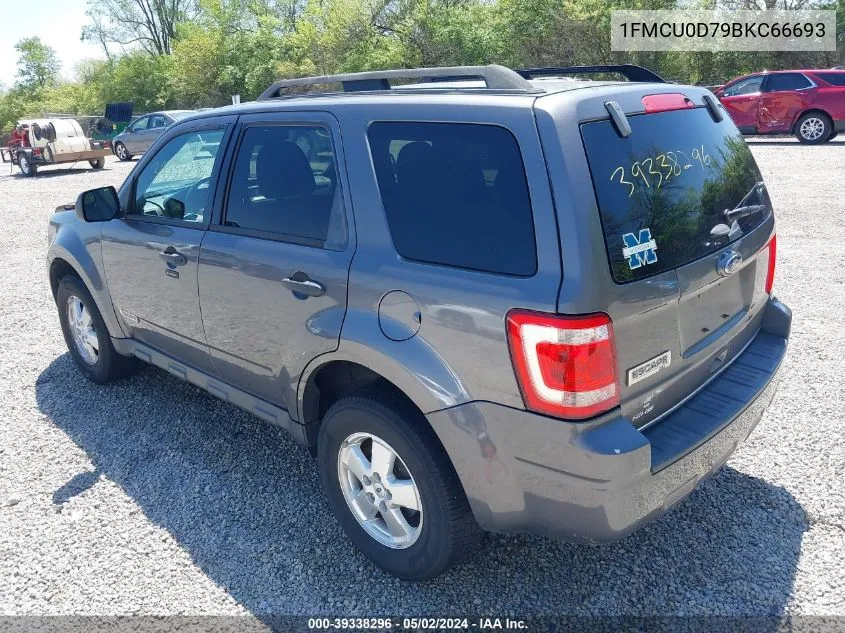 2011 Ford Escape Xlt VIN: 1FMCU0D79BKC66693 Lot: 39338296