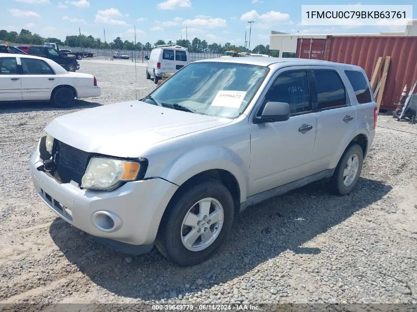 2011 Ford Escape Xls VIN: 1FMCU0C79BKB63761 Lot: 39649779