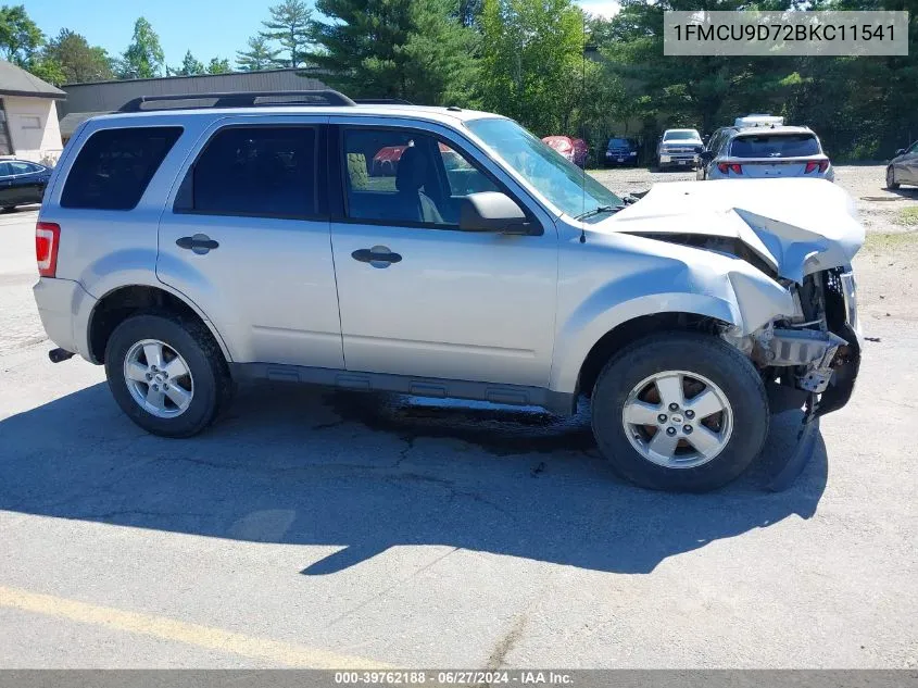 2011 Ford Escape Xlt VIN: 1FMCU9D72BKC11541 Lot: 39762188