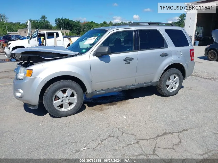 2011 Ford Escape Xlt VIN: 1FMCU9D72BKC11541 Lot: 39762188