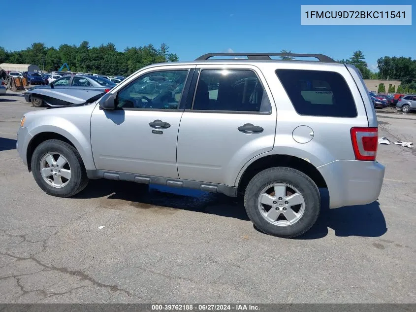 2011 Ford Escape Xlt VIN: 1FMCU9D72BKC11541 Lot: 39762188