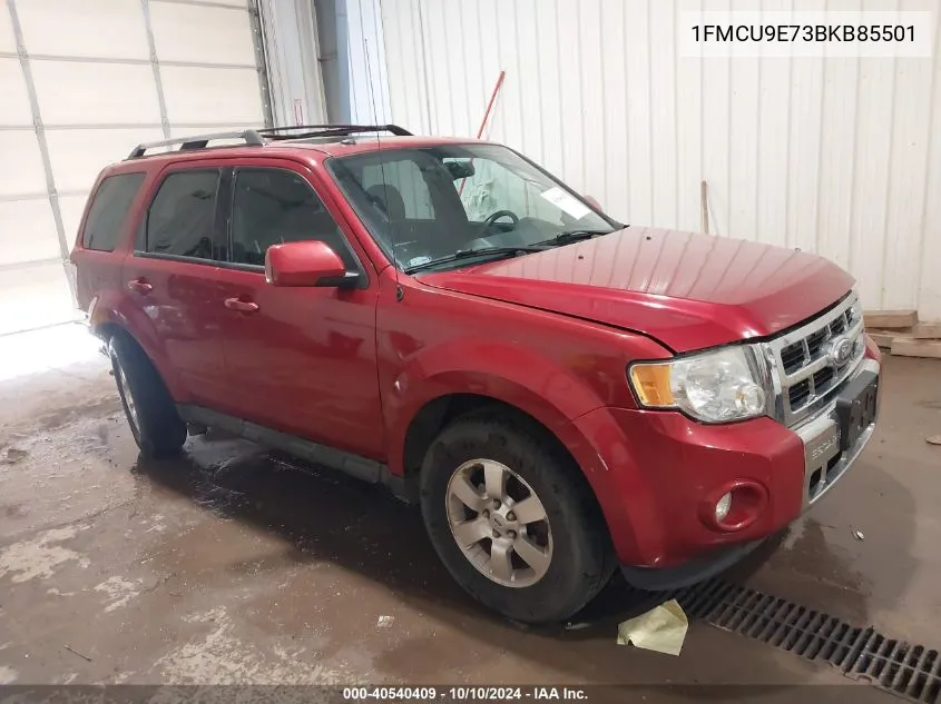 2011 Ford Escape Limited VIN: 1FMCU9E73BKB85501 Lot: 40540409