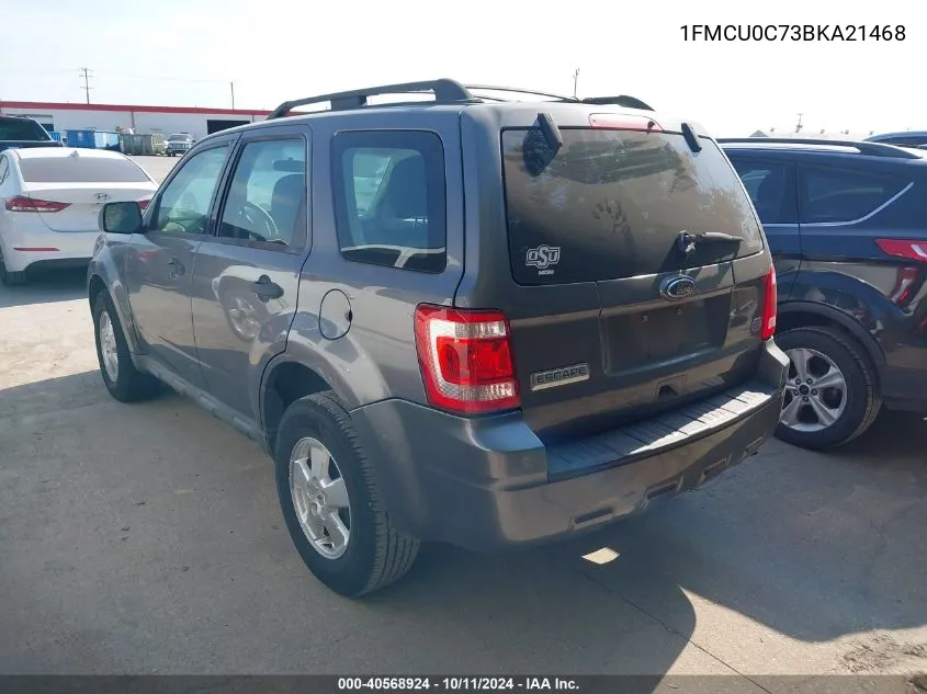 2011 Ford Escape Xls VIN: 1FMCU0C73BKA21468 Lot: 40568924