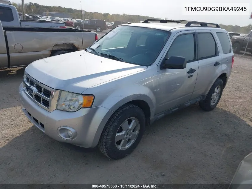 2011 Ford Escape Xlt VIN: 1FMCU9DG9BKA49245 Lot: 40575568