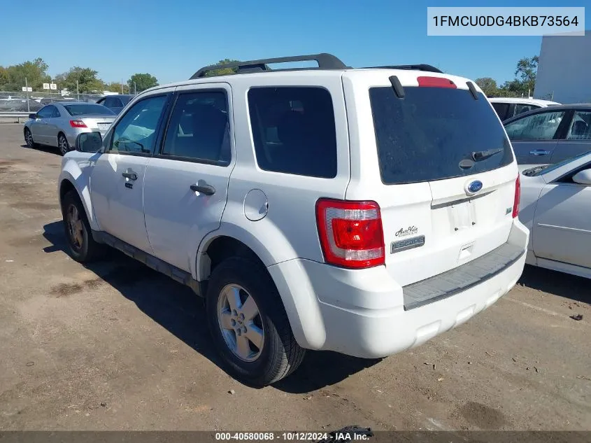 2011 Ford Escape Xlt VIN: 1FMCU0DG4BKB73564 Lot: 40580068