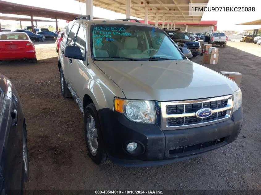 2011 Ford Escape Xlt VIN: 1FMCU9D71BKC25088 Lot: 40584010