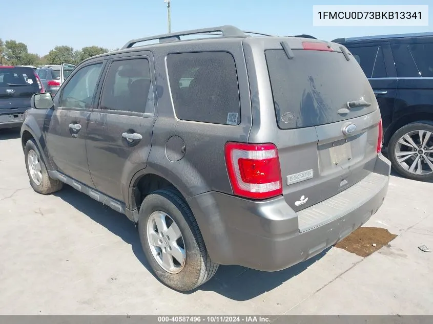 2011 Ford Escape Xlt VIN: 1FMCU0D73BKB13341 Lot: 40587496