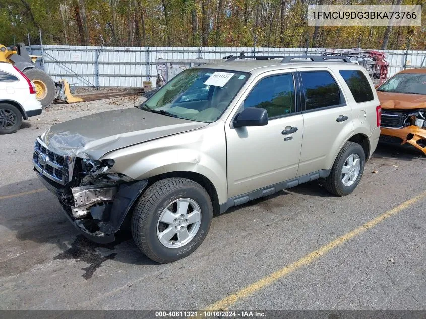 2011 Ford Escape Xlt VIN: 1FMCU9DG3BKA73766 Lot: 40611321