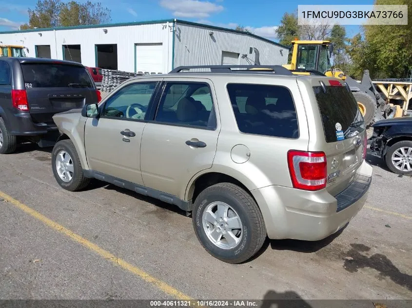 2011 Ford Escape Xlt VIN: 1FMCU9DG3BKA73766 Lot: 40611321