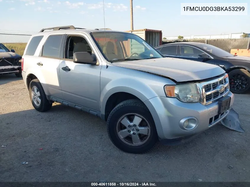 2011 Ford Escape Xlt VIN: 1FMCU0DG3BKA53299 Lot: 40611858