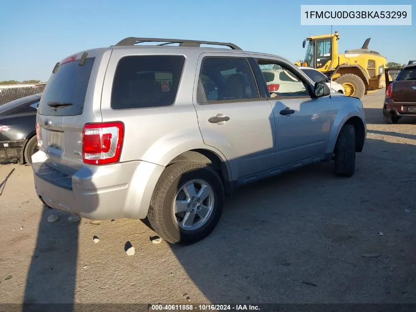 2011 Ford Escape Xlt VIN: 1FMCU0DG3BKA53299 Lot: 40611858