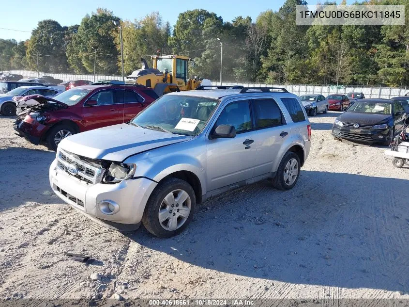 2011 Ford Escape Xlt VIN: 1FMCU0DG6BKC11845 Lot: 40618661