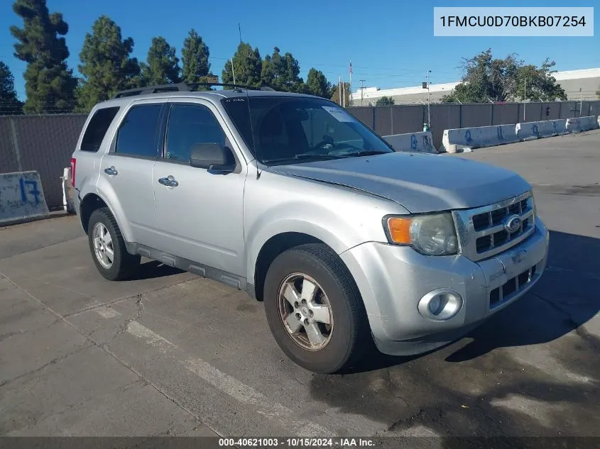 2011 Ford Escape Xlt Automatic VIN: 1FMCU0D70BKB07254 Lot: 40621003