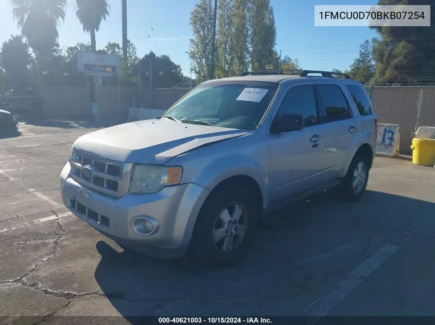 2011 Ford Escape Xlt Automatic VIN: 1FMCU0D70BKB07254 Lot: 40621003