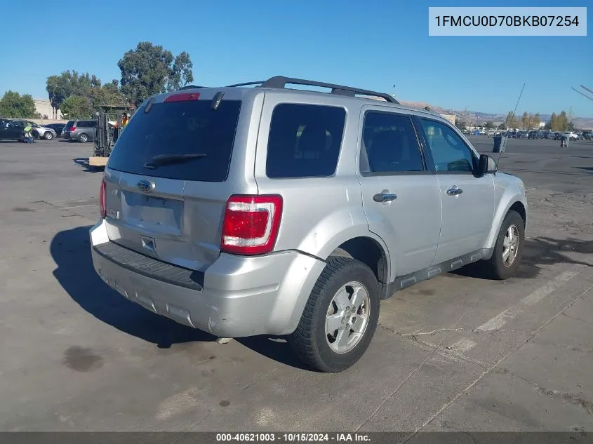 2011 Ford Escape Xlt Automatic VIN: 1FMCU0D70BKB07254 Lot: 40621003