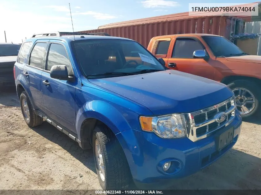 2011 Ford Escape Xlt VIN: 1FMCU0D79BKA74044 Lot: 40622348