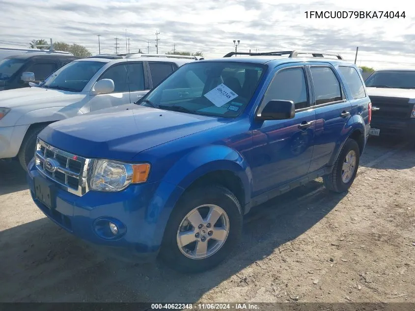 2011 Ford Escape Xlt VIN: 1FMCU0D79BKA74044 Lot: 40622348