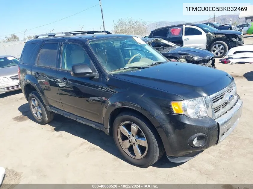 2011 Ford Escape Limited VIN: 1FMCU0EG5BKB32469 Lot: 40658520