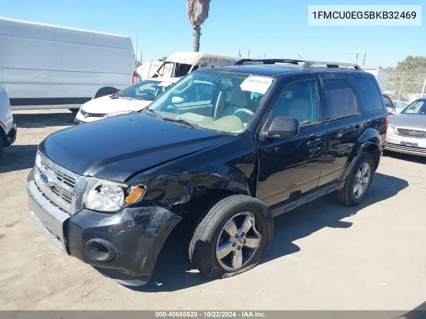 2011 Ford Escape Limited VIN: 1FMCU0EG5BKB32469 Lot: 40658520