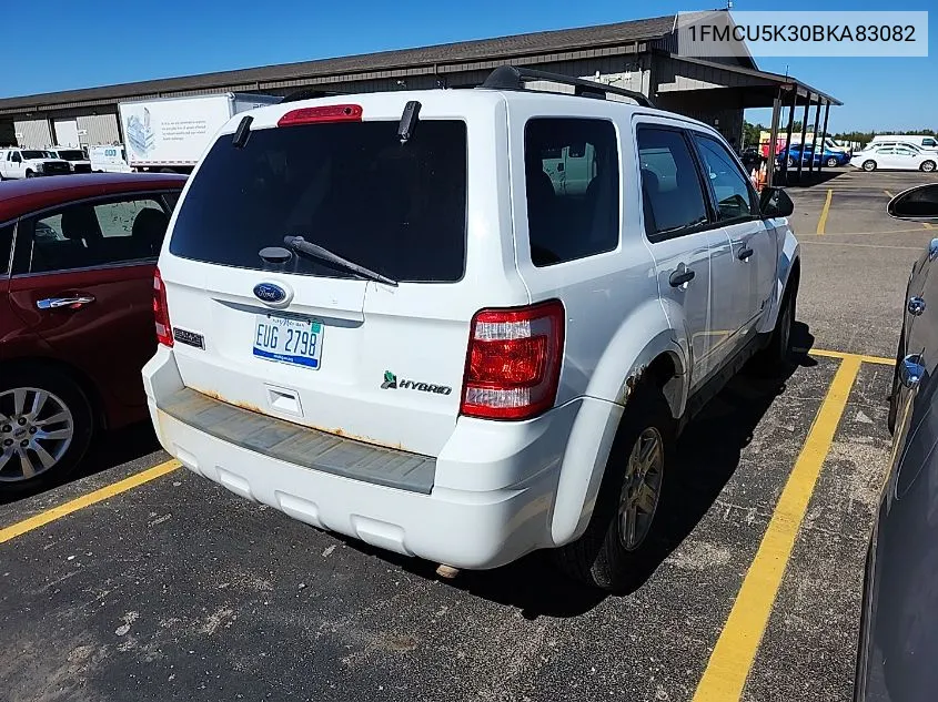 2011 Ford Escape Hybrid VIN: 1FMCU5K30BKA83082 Lot: 40659382