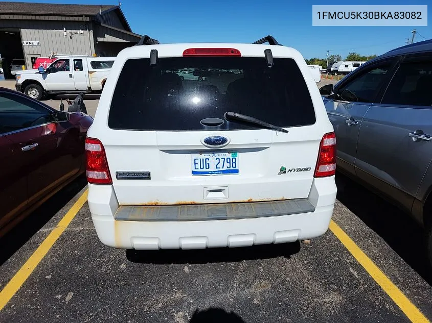 2011 Ford Escape Hybrid VIN: 1FMCU5K30BKA83082 Lot: 40659382