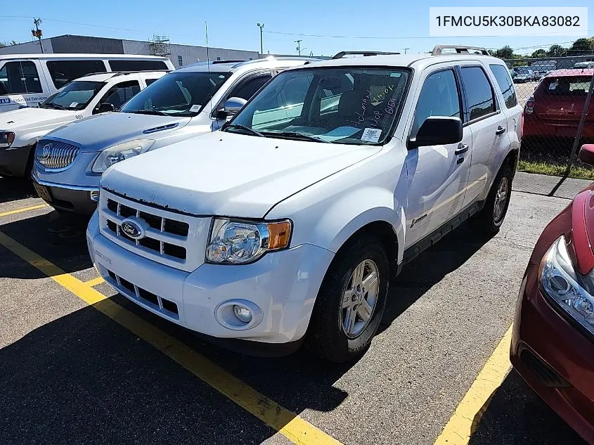 2011 Ford Escape Hybrid VIN: 1FMCU5K30BKA83082 Lot: 40659382