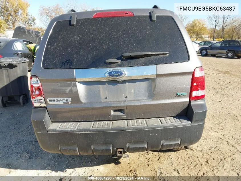 2011 Ford Escape Limited VIN: 1FMCU9EG5BKC63437 Lot: 40684293