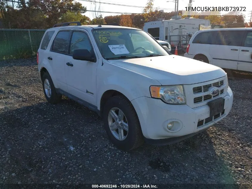 2011 Ford Escape Hybrid VIN: 1FMCU5K31BKB73972 Lot: 40692246