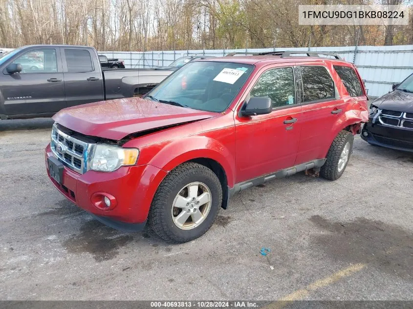 2011 Ford Escape Xlt VIN: 1FMCU9DG1BKB08224 Lot: 40693813