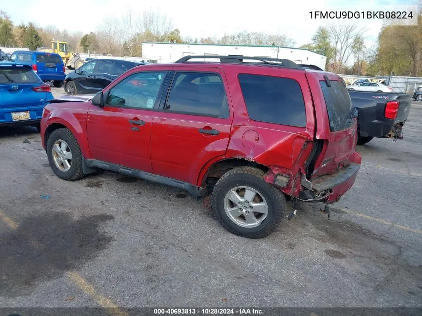 2011 Ford Escape Xlt VIN: 1FMCU9DG1BKB08224 Lot: 40693813