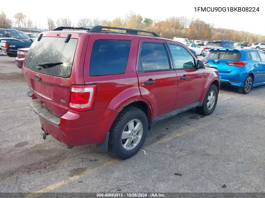 2011 Ford Escape Xlt VIN: 1FMCU9DG1BKB08224 Lot: 40693813