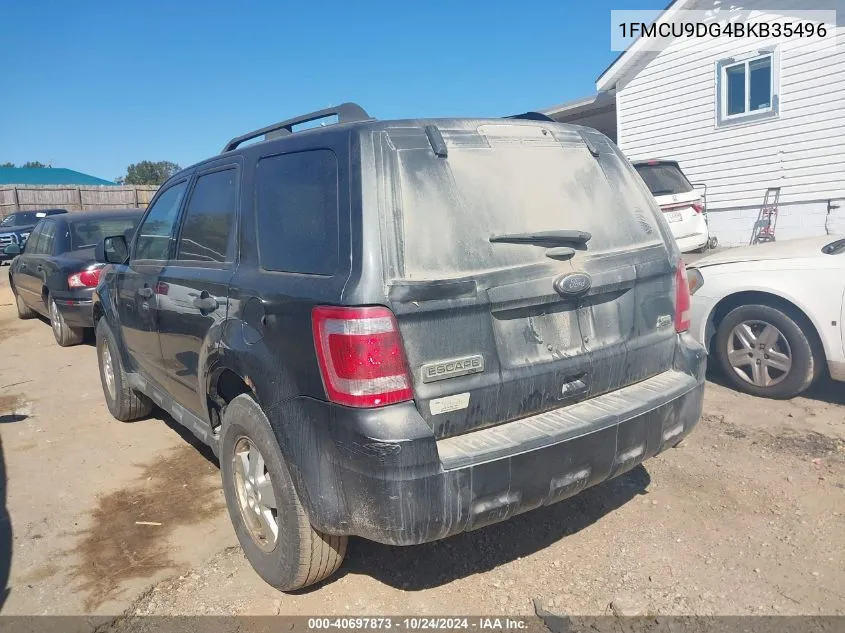 2011 Ford Escape Xlt VIN: 1FMCU9DG4BKB35496 Lot: 40697873