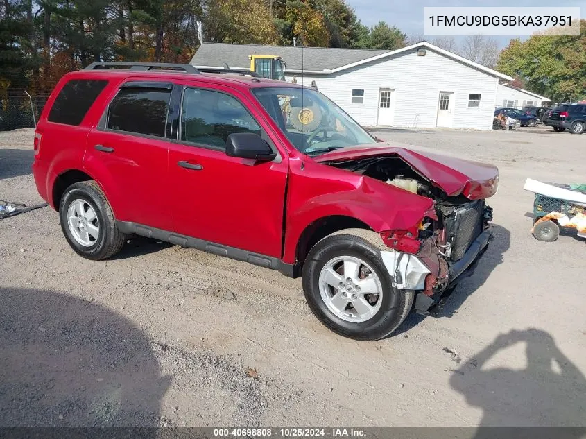 2011 Ford Escape Xlt VIN: 1FMCU9DG5BKA37951 Lot: 40698808