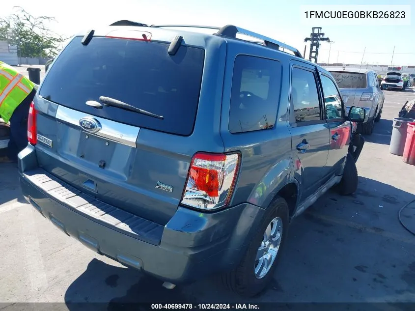 2011 Ford Escape Limited VIN: 1FMCU0EG0BKB26823 Lot: 40699478