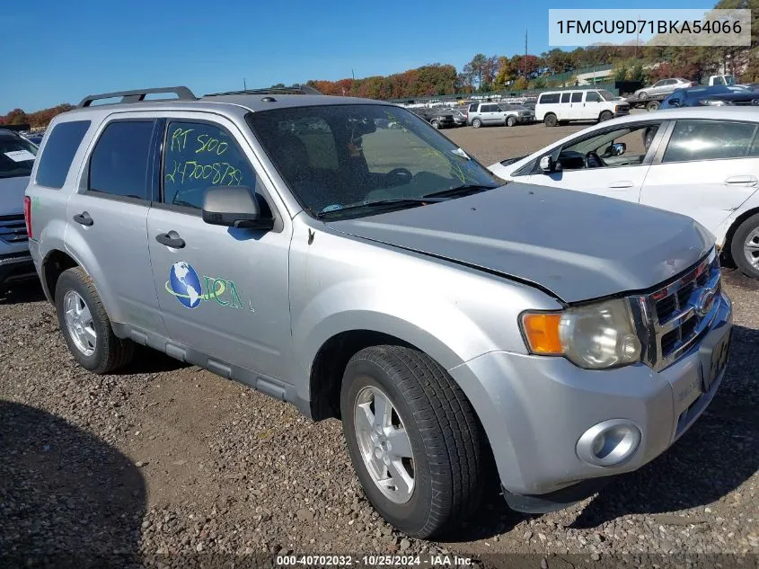 2011 Ford Escape Xlt VIN: 1FMCU9D71BKA54066 Lot: 40702032