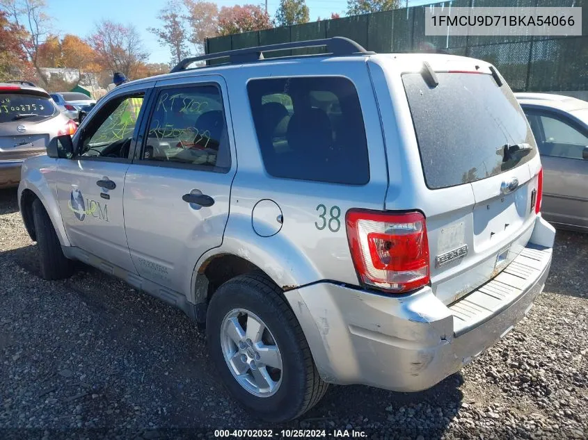 2011 Ford Escape Xlt VIN: 1FMCU9D71BKA54066 Lot: 40702032