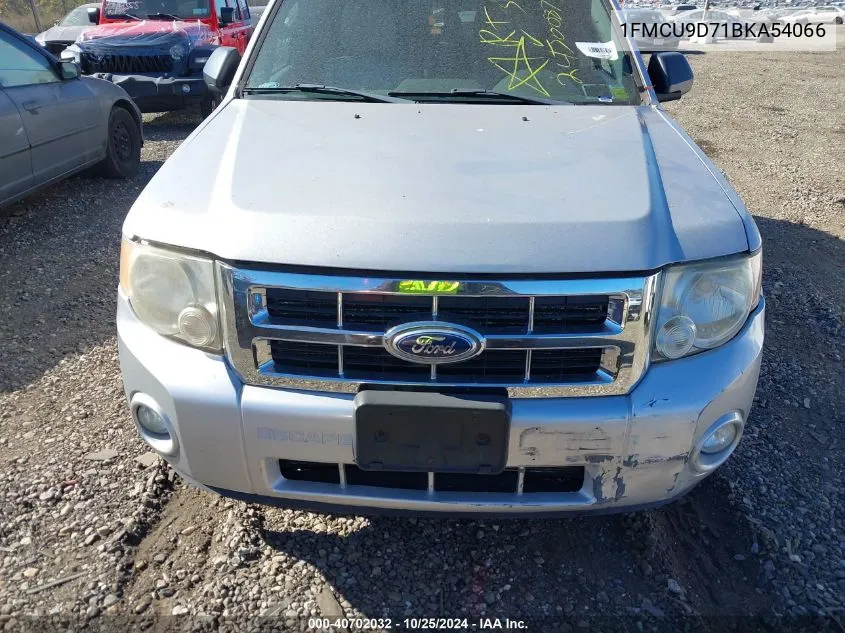 2011 Ford Escape Xlt VIN: 1FMCU9D71BKA54066 Lot: 40702032