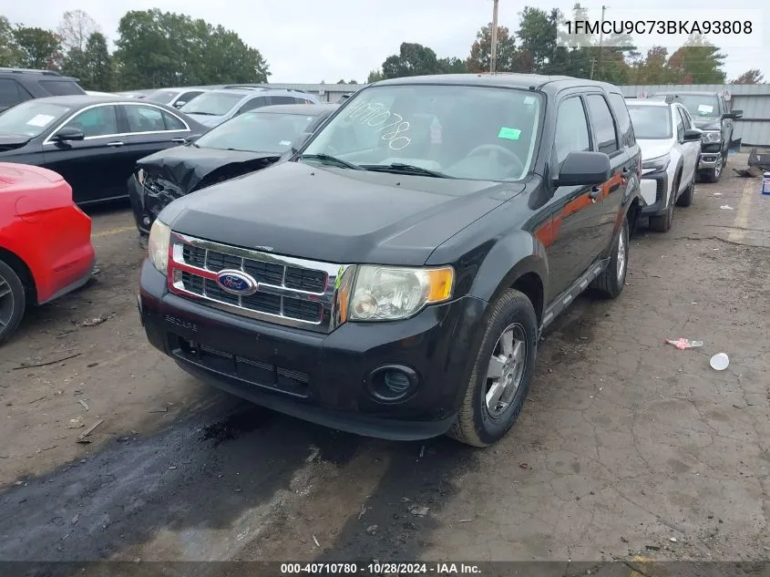 2011 Ford Escape Xls VIN: 1FMCU9C73BKA93808 Lot: 40710780